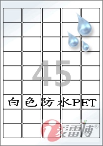 不干胶/A4/爱雷博/标签纸/ 白色防水PET塑料/CL559WP/100张A4