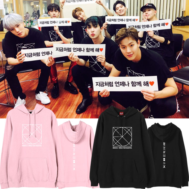 monsta X combination BE BEAUTIFUL Vocal concert periphery Same item spring and autumn Should aid Hoodie coatin the Women's clothing/Boutique , Sweater/Fleece  category - from Buy2taobao.com to provide professional Taobao agent buy service
