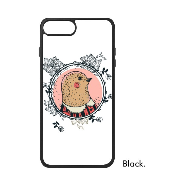 适用于iPhone艺术鸽子花现代卡通Xr手机壳max保护套678plus硅胶11