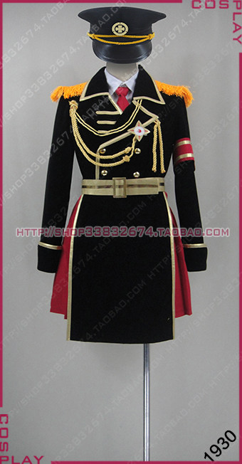 1930 cosplay服装 「K」动漫K 2014款华丽军装 安娜 新品