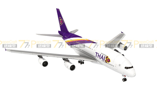 空中客车A380 泰国航空 民航客机 1:150 1:100 DIY纸模型