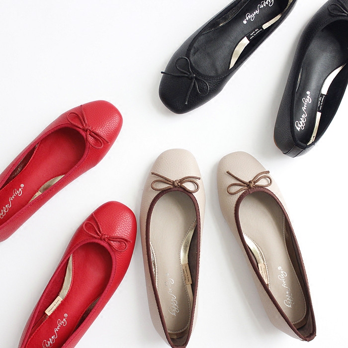 2020 NEW SUMMER SQUARE TOE BOW SIMPLE FLAT-BOTTOMED SOFT LEATHER SHALLOW MOUTH LARGE SIZE SOFT-SOLED BALLET SHOES FEMALE NON-SLIP