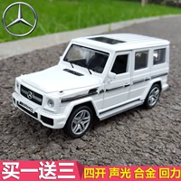 Mercedes Benz, warrior, легкосплавный автомобиль, модель автомобиля, реалистичный внедорожник, транспорт, игрушка со светомузыкой, масштаб 1:32