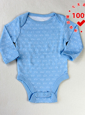 正品OLD NAVY美国老海军小汽车婴儿哈衣三角爬服纯棉新生儿包屁衣