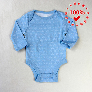 正品OLD NAVY美国老海军小汽车婴儿哈衣三角爬服纯棉新生儿包屁衣