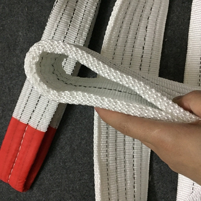起重吊带 吊索具 尼龙吊装带 白色扁平吊装带2T 3T 1-12M