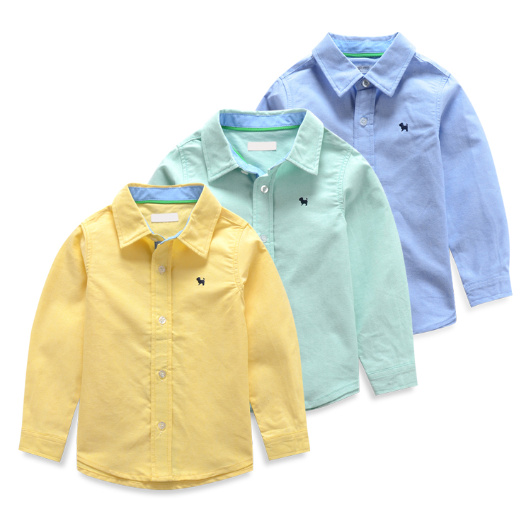 Chemise enfant à manche longue en coton - Ref 2084355 Image 1