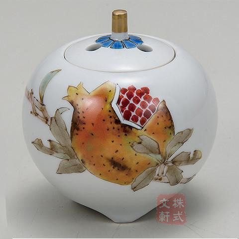 日本代购九谷烧 陶瓷器3号豆香炉 石榴文 居室香插线香插檀香摆件在类目 家居饰品, 香薰炉中 - 来自Buy2taobao.com提供专业的淘宝代购服务