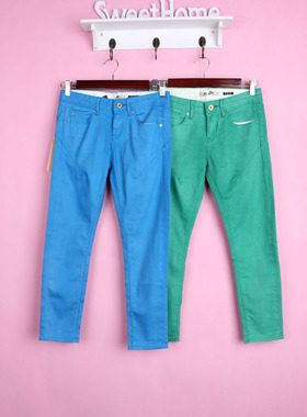 【徐08】坚系列43JCWD816女春秋低腰显瘦锥型牛仔裤棉裤子