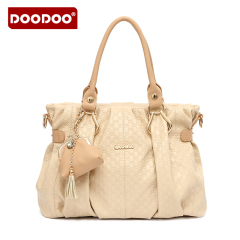 Doodoo Korean fashion hand shoulder slung bags OL commuter ladies soft leather bags-fall 2015 tide bag