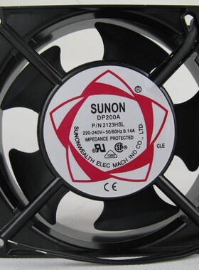 SUNON DP200A交流风机2123HSL 220V 12038机柜散热风扇12厘米