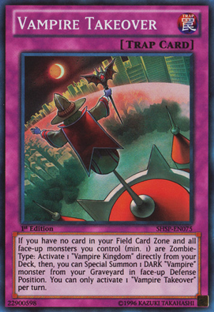 游戏王 美版 正版 - 吸血鬼移地 Vampire Takeover/面闪/SHSP