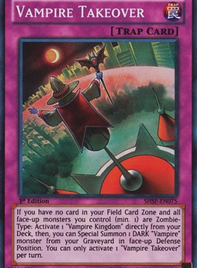 游戏王 美版 正版 - 吸血鬼移地 Vampire Takeover/面闪/SHSP