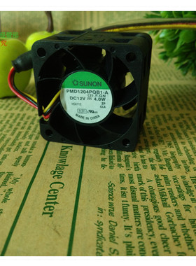 原装建准SUNON 4028 1U2U服务器风扇 12V PMD1204PQB1-A交换机