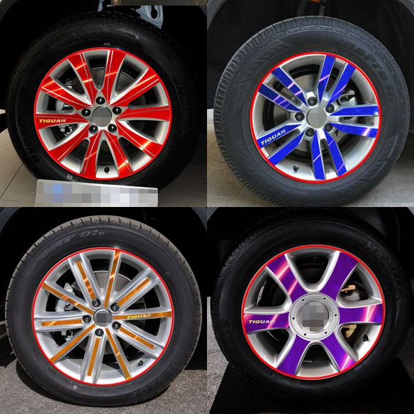 专用于轮毂改装遮盖划痕车贴