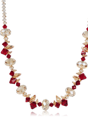 晶柜奥地利水晶项链女日韩新品短款锁骨链百搭大方精美配饰礼物