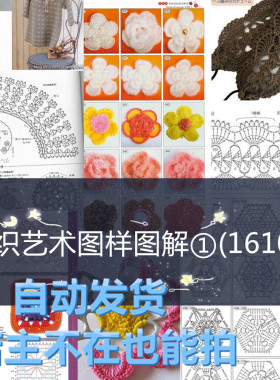 手工DIY教程 编织艺术图样图解1(1610P) 自动发货