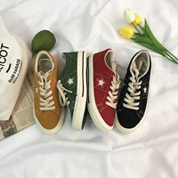 Hàn Quốc ulzzang cổ điển sao retro giày vải nữ đôi giày thể thao đường phố đơn giản - Plimsolls giầy gucci nữ