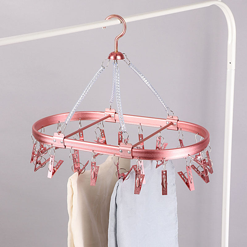 晾袜架铝合金袜夹晒袜子夹多夹子毛巾内衣晾晒防风宝宝衣服晒衣架