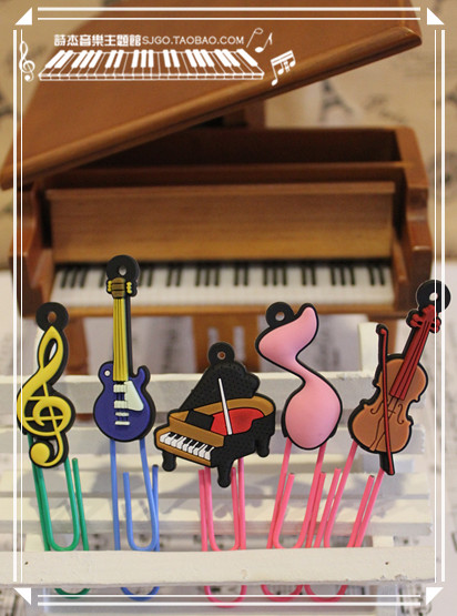 Taiwan Music Stationery bookmark lovely Musical Instruments Music Paperclip Note clipin the Electronic Dictionary/Electronic paper book/Stationery , The paper book , Bookmarks  category - from Buy2taobao.com to provide professional Taobao agent buy service