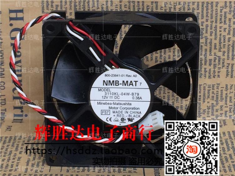 NMB 3110KL-04W-B70 8025 8CM 12V 0.38A 两线电源散热风扇