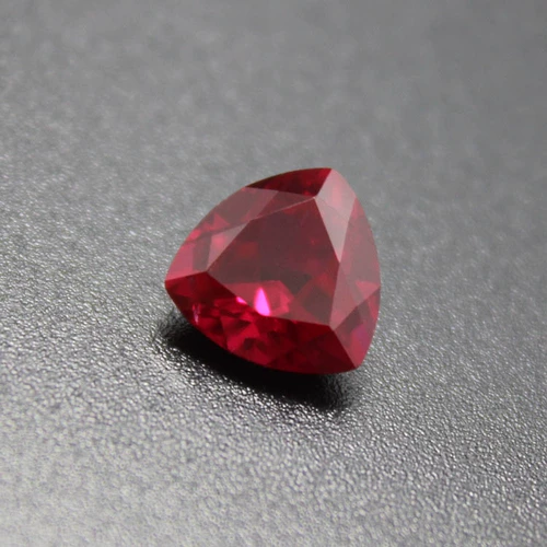 Рубиновый треугольник из Мьянмы, красное кольцо, драгоценный камень для кольца