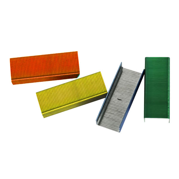 得力0211 彩色订书钉 订书钉 24/6 统一钉 12号订书针 800枚/盒