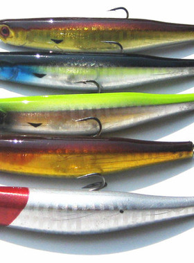 万亚渔具鱼饵濒死鱼路亚饵铅笔水面系假饵拟饵硬饵7.5克/8厘米