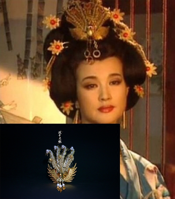 《流年之魅》仿武则天皇后凤冠汉服古装结婚影视用凤凰头饰