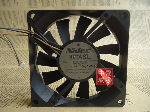 NIDEC尼迪克D08R-12TL 01B 12V 0.08A 8015静音投影仪散热风扇