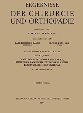 【预订】V. Osteochondrosis Vertebrae, Hinter...