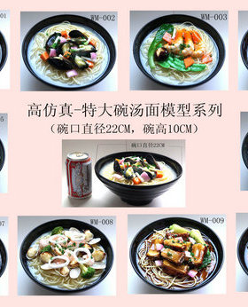 仿真特大碗汤面食品食物模型酒店餐馆摆设装饰 酒店假菜橱窗摆样