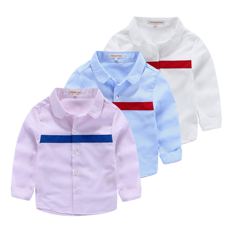 Chemise garcon à manche longue - Ref 2082185 Image 1