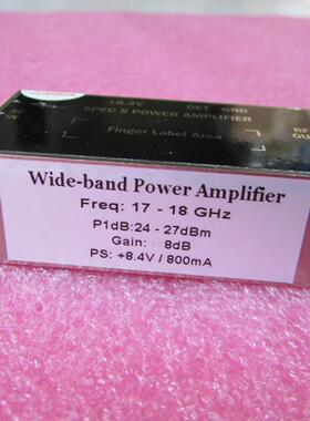美国进口 17-18GHz 24-27dBm SMA 射频微波中功率放大器