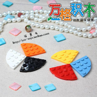 【万格】乐高式拼插积木零散件 分圆4孔 30565 10片 no.544