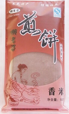 山东特产煎饼 莱芜懒老婆 500G香米面煎饼纯石磨山东手工煎饼