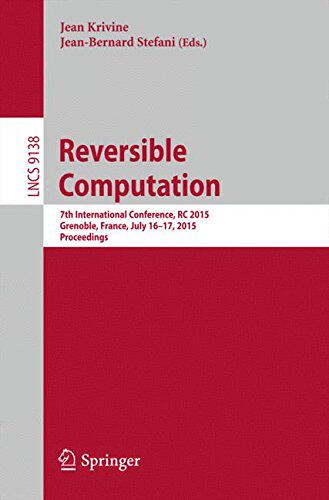 【预订】Reversible Computation
