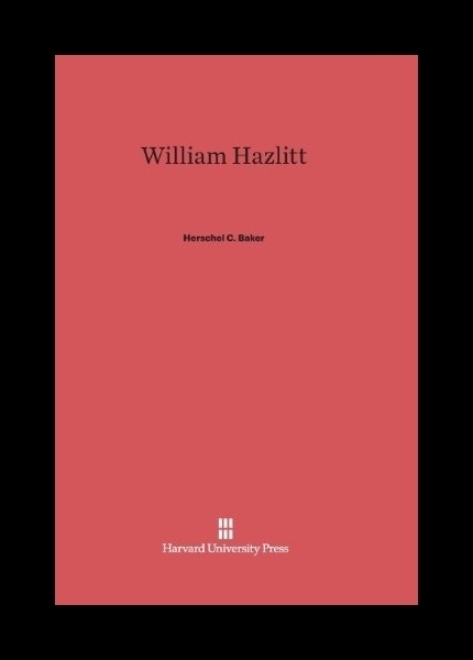【预售】william hazlitt
