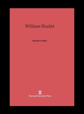 【预售】William Hazlitt