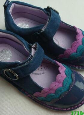 美国stride rite新泰莱SRT全牛皮真皮垫小童女童学步鞋单皮鞋特价