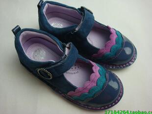 美国stride rite新泰莱SRT全牛皮真皮垫小童女童学步鞋单皮鞋特价