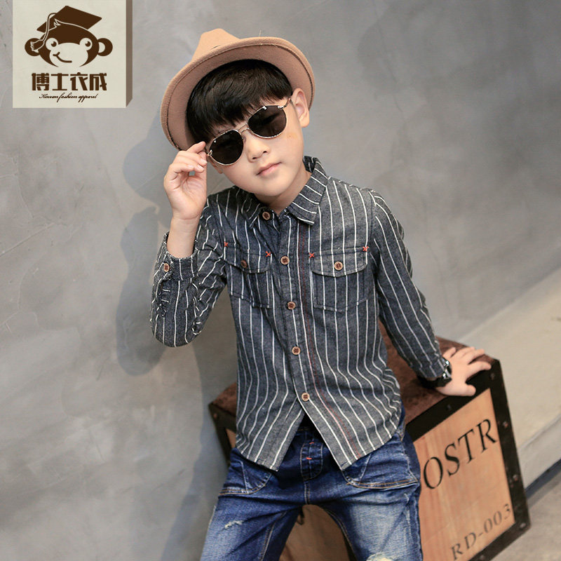 Chemise garcon à manche longue - Ref 2073085 Image 1