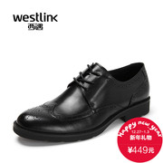 Westlink/West spring 2016 new yinglunbuluoke carved with business casual men shoes