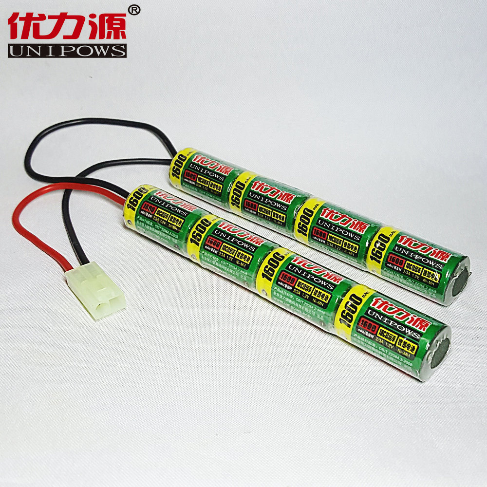 优力源9.6V电池组1600mAh 2/3A电池组 10C高倍率电池组  双柱型