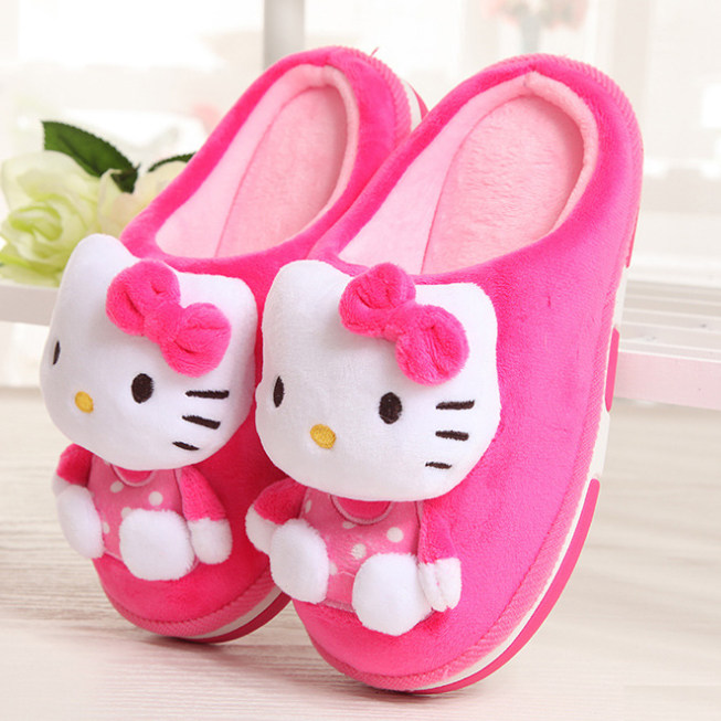 Chaussons enfants en autre HELLO KITTY pour hiver - semelle autre - Ref 1006107 Image 1
