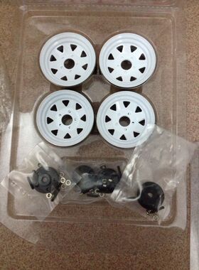 RC4WD SCX10 F350 CC01 1.9 锁胎金属轮毂 免沾胎 加重 黑  白4只