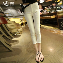 Summer of seven space space OTHERMIX2015 new double-sided Jacquard slim skinny jeans Pant Women