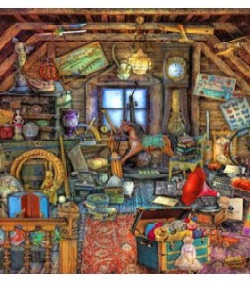 刘年锦绣DMC绣线十字绣非印花HAE AISC MINI15736迷你奶奶的阁楼