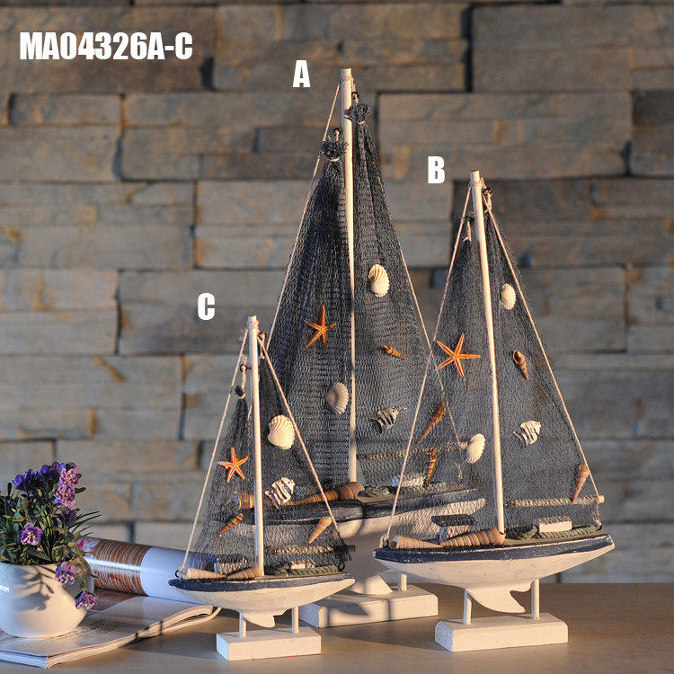 地中海酒柜装饰船木质仿旧帆船工艺船模型美式复古玄关摆设模型船在类目 家居饰品, 工艺船中 - 来自Buy2taobao.com提供专业的淘宝代购服务