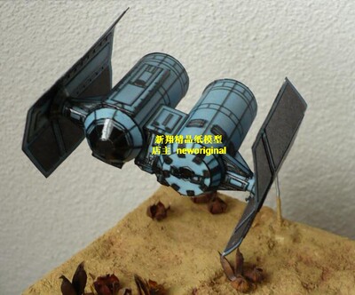 科幻宇宙太空飞船战舰星球大战帝国tie bomber 钛战机星战模型